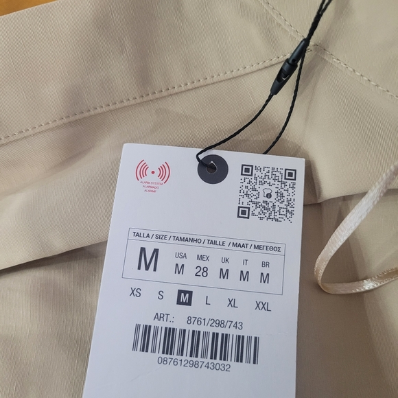 Zara NWT belted short Dress ZW Collection Size Medium - Picture 8 of 10